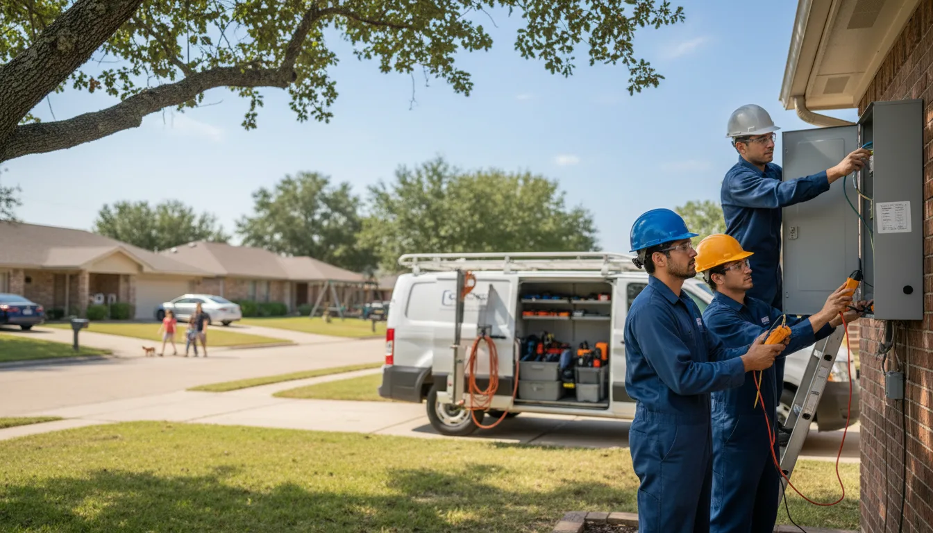 Certified electrician providing emergency electrical services in Afton, OK